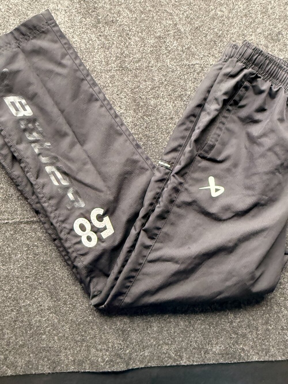 Bauer Team Youth XL Black Hockey Warmup Pants
